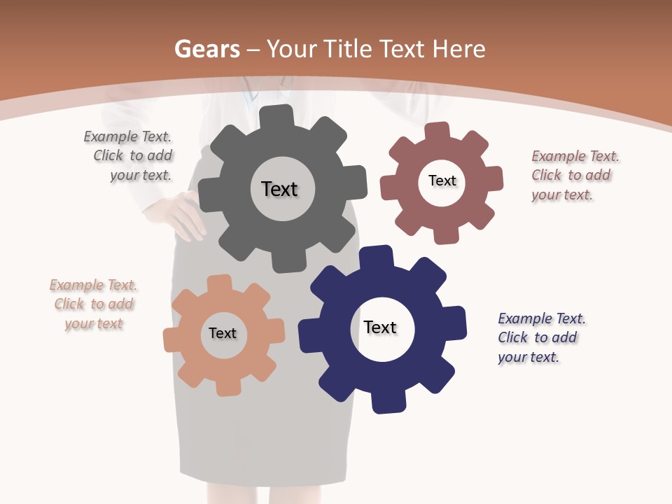 Forage Cap Happiness Woman PowerPoint Template