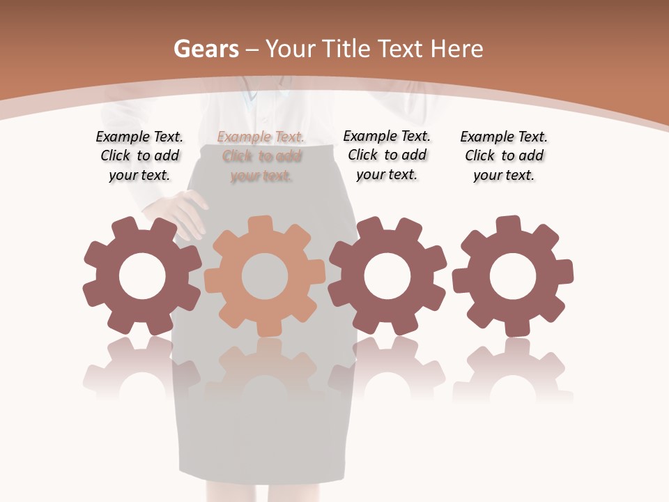 Forage Cap Happiness Woman PowerPoint Template