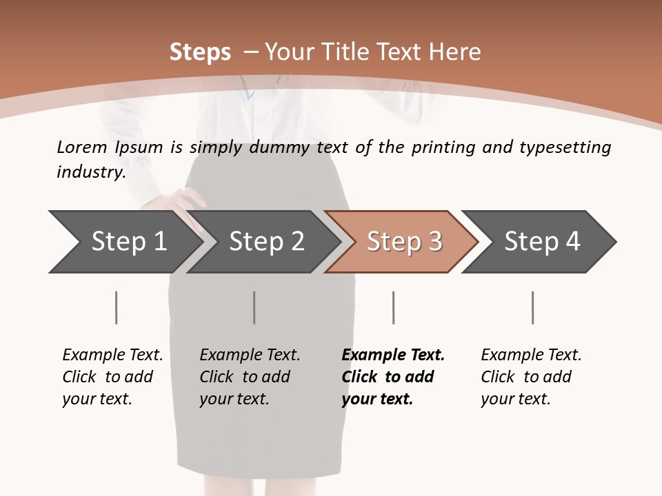 Forage Cap Happiness Woman PowerPoint Template