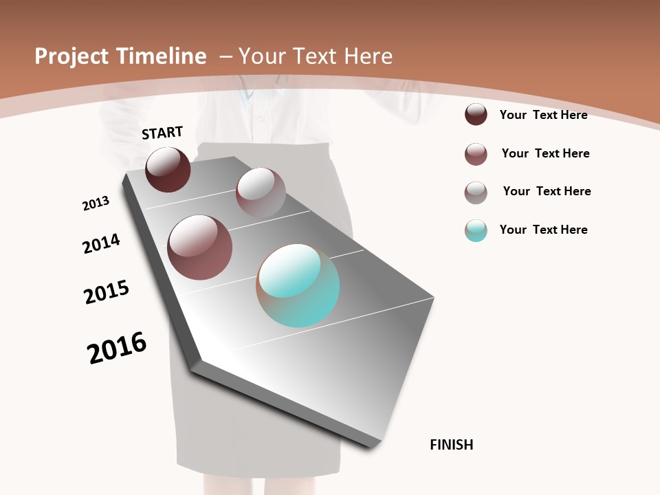 Forage Cap Happiness Woman PowerPoint Template