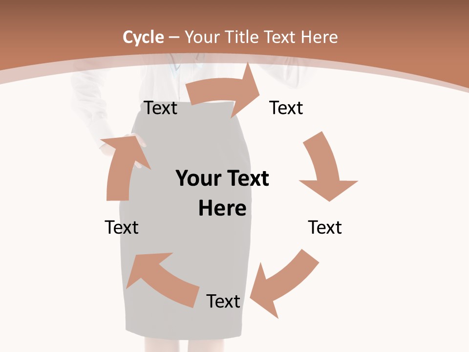 Forage Cap Happiness Woman PowerPoint Template