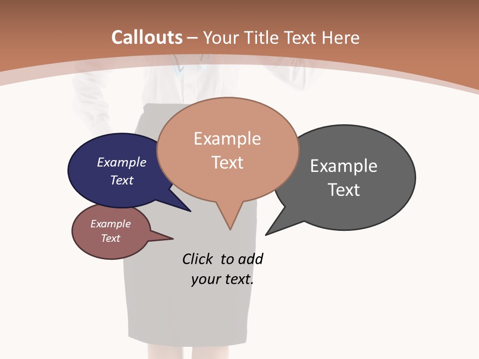 Forage Cap Happiness Woman PowerPoint Template