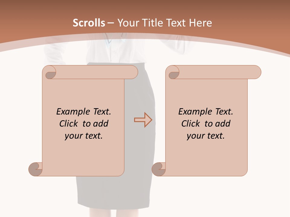 Forage Cap Happiness Woman PowerPoint Template