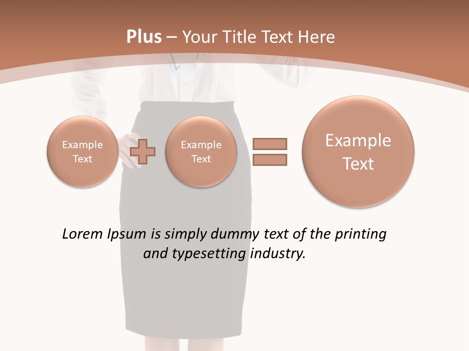 Forage Cap Happiness Woman PowerPoint Template