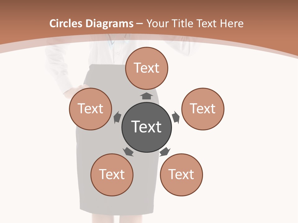 Forage Cap Happiness Woman PowerPoint Template