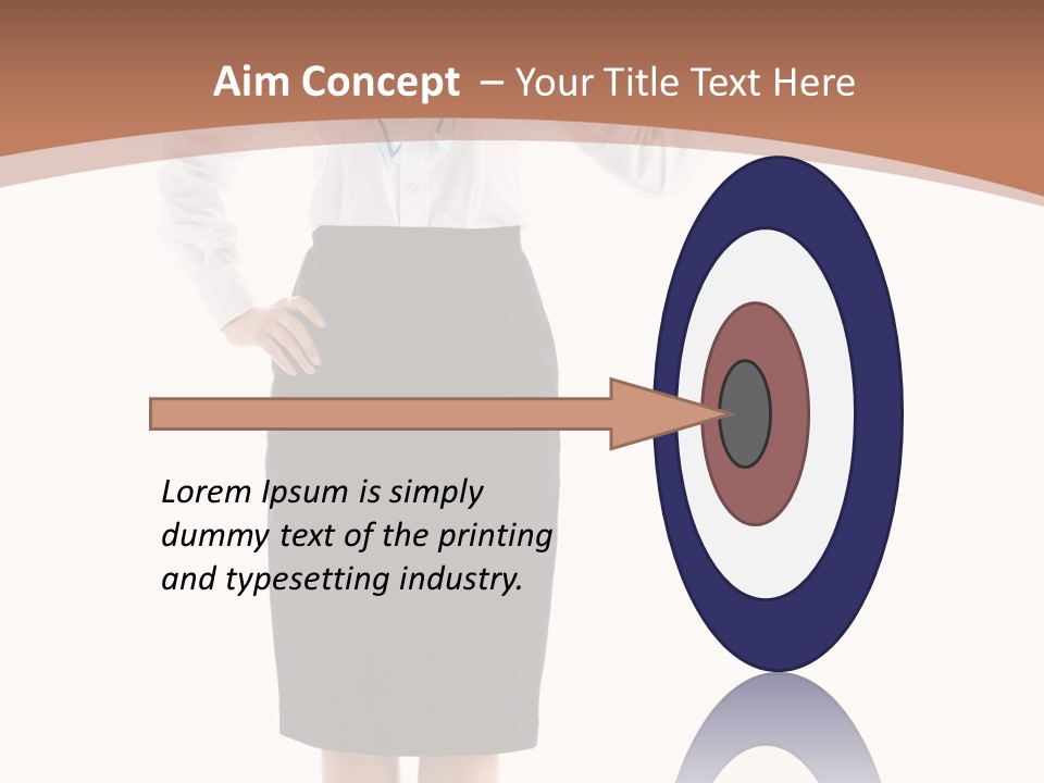 Forage Cap Happiness Woman PowerPoint Template