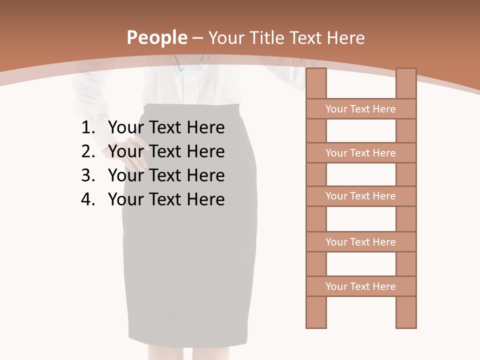 Forage Cap Happiness Woman PowerPoint Template