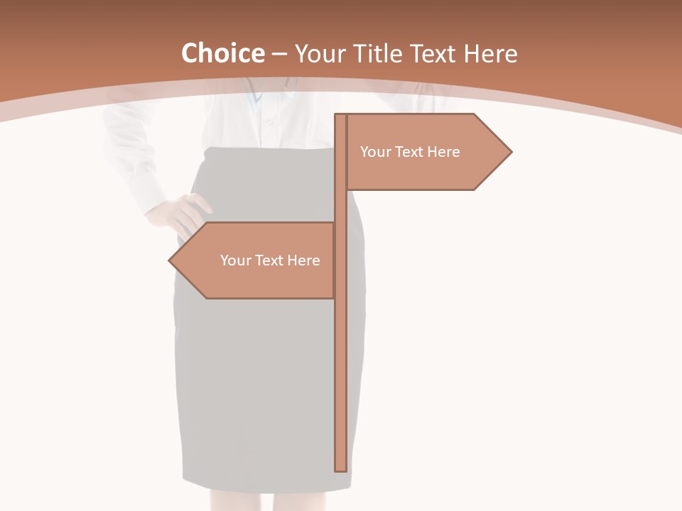 Forage Cap Happiness Woman PowerPoint Template