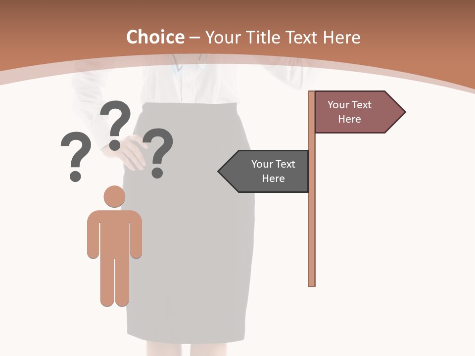 Forage Cap Happiness Woman PowerPoint Template