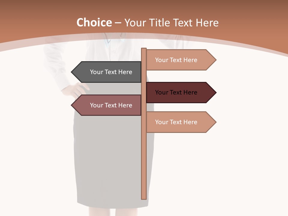 Forage Cap Happiness Woman PowerPoint Template