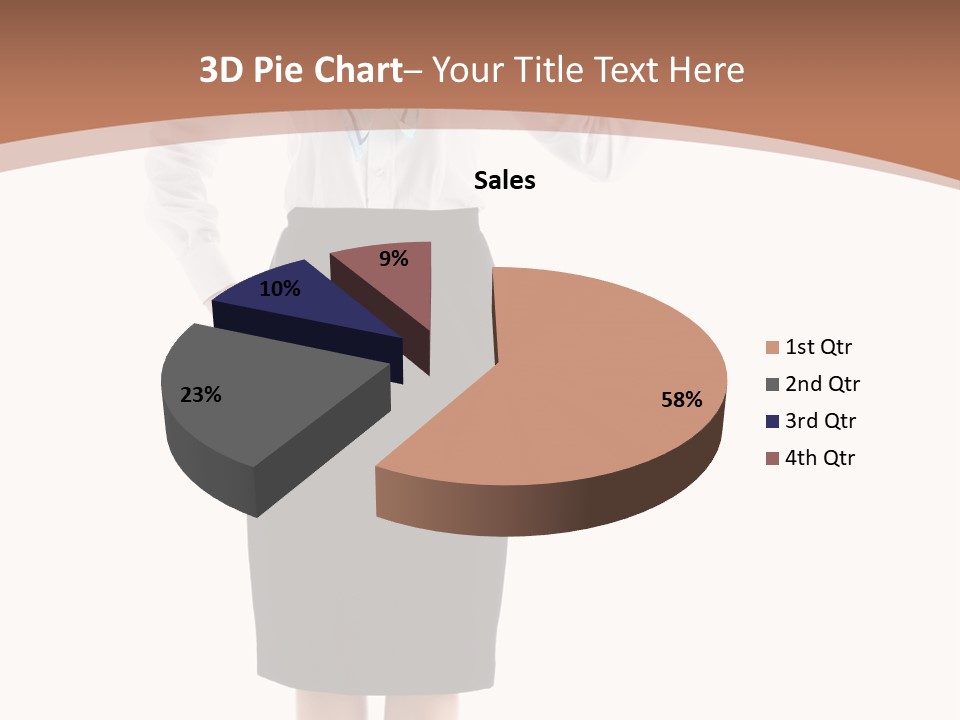 Forage Cap Happiness Woman PowerPoint Template