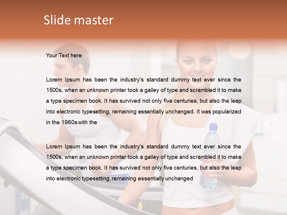 Male Athlete Wellbeing PowerPoint Template