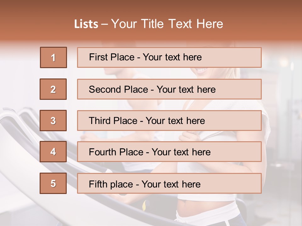Young Athlete Human PowerPoint Template