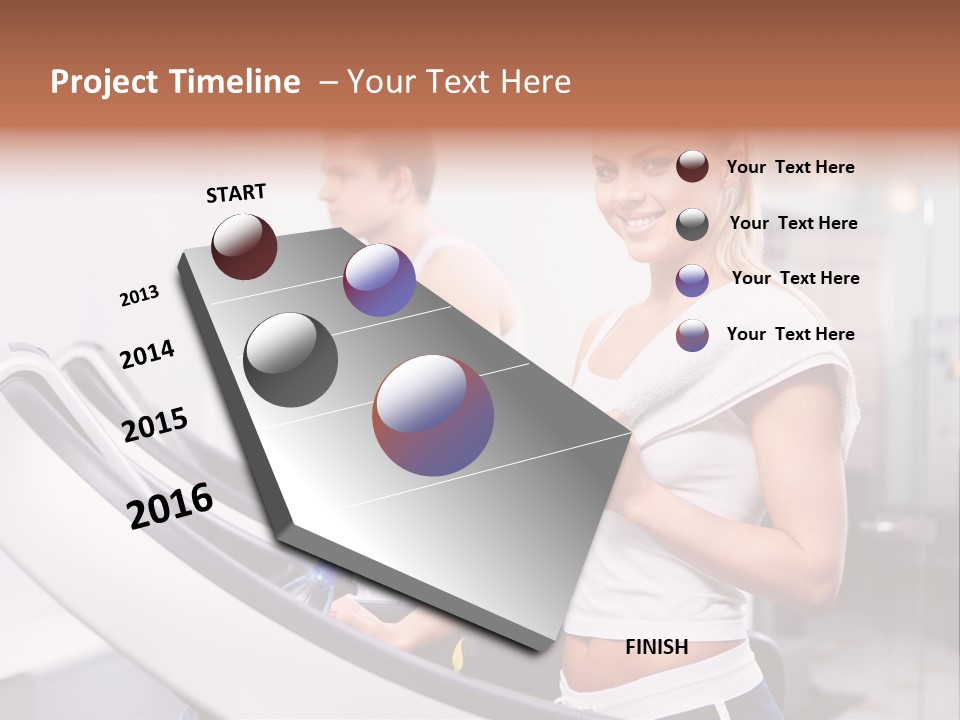 Young Athlete Human PowerPoint Template