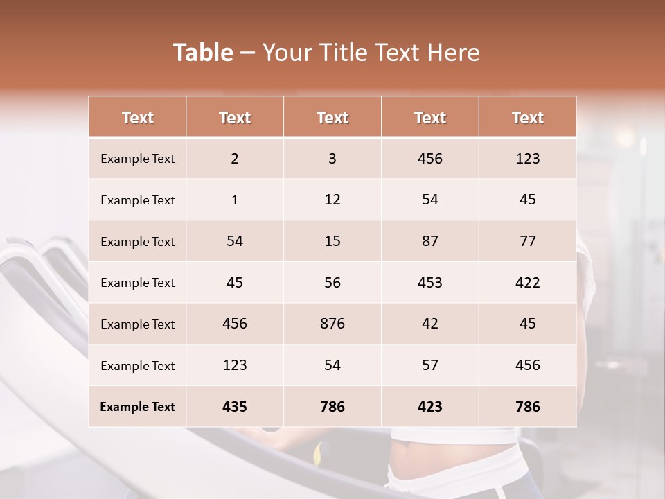 Young Athlete Human PowerPoint Template