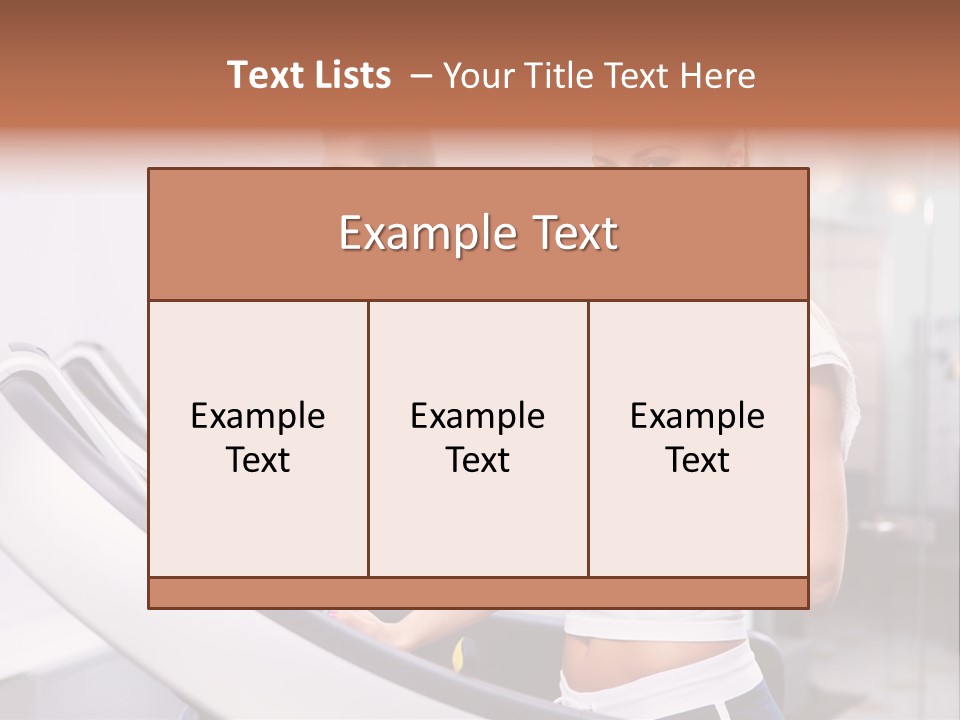 Young Athlete Human PowerPoint Template