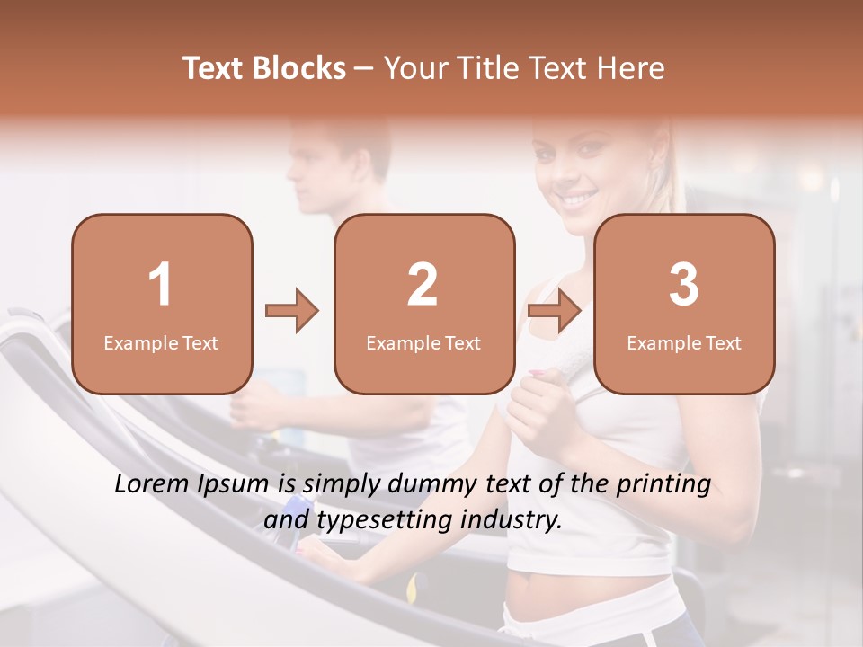 Young Athlete Human PowerPoint Template
