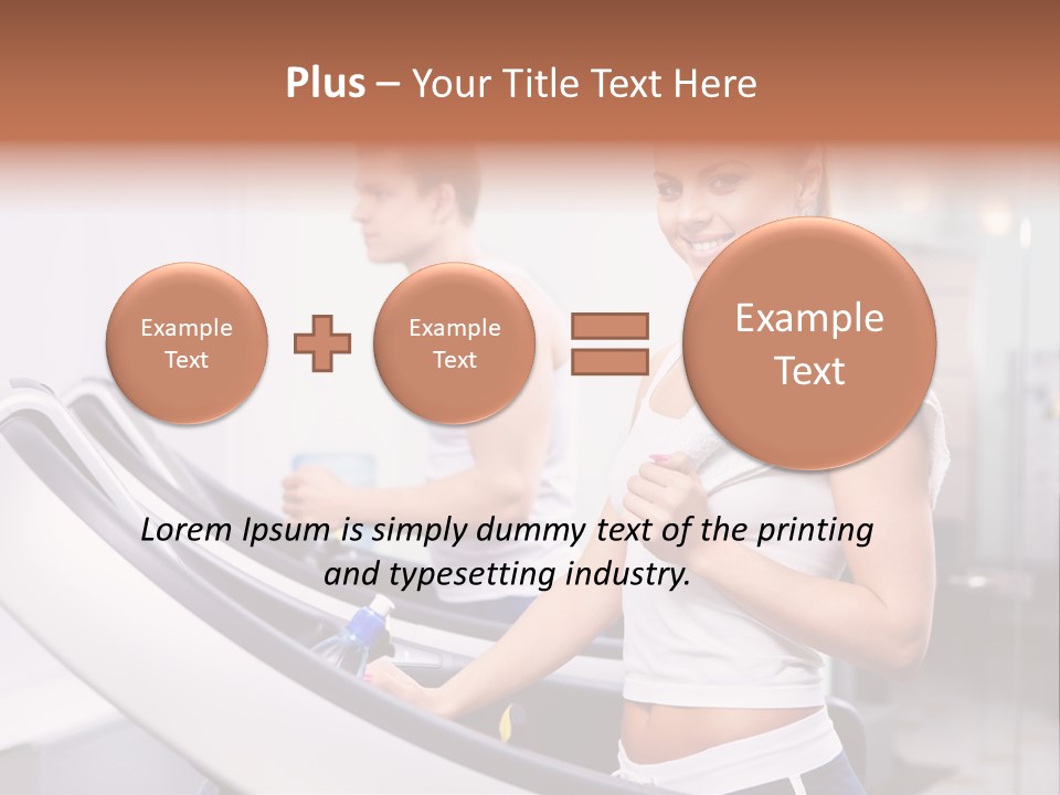Young Athlete Human PowerPoint Template