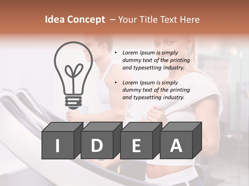 Young Athlete Human PowerPoint Template