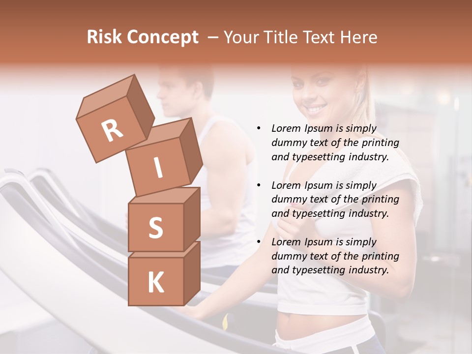 Young Athlete Human PowerPoint Template