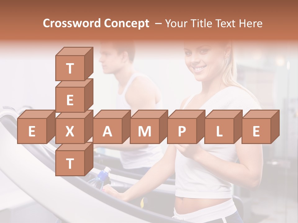 Young Athlete Human PowerPoint Template