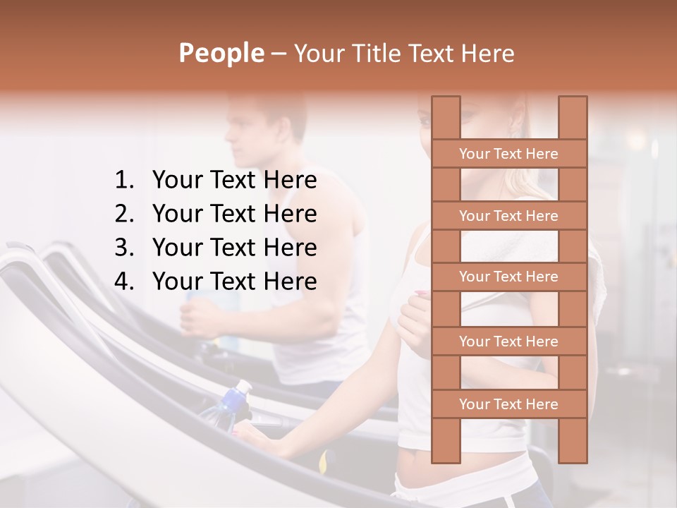 Young Athlete Human PowerPoint Template