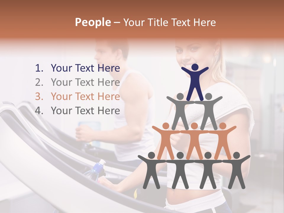 Young Athlete Human PowerPoint Template