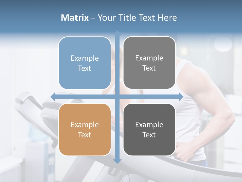 Smiling Male Walking PowerPoint Template