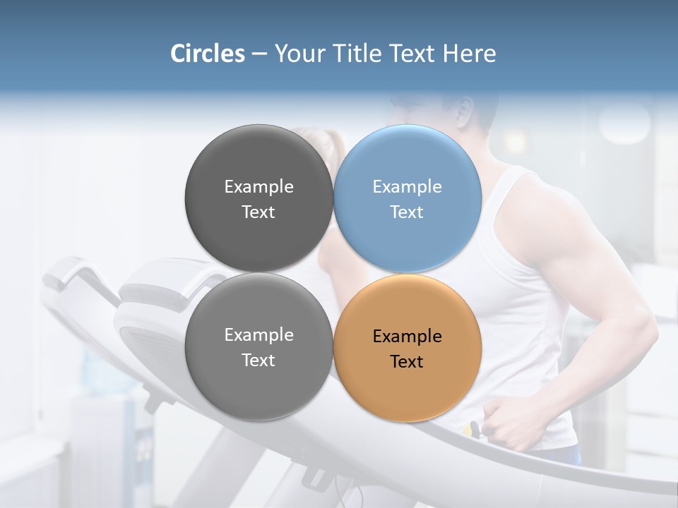 Smiling Male Walking PowerPoint Template