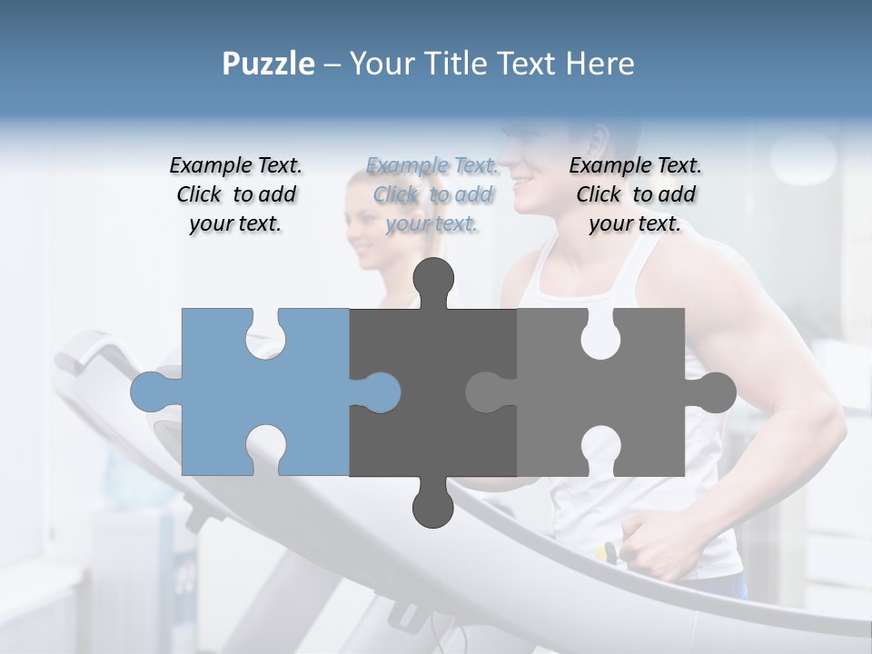 Smiling Male Walking PowerPoint Template