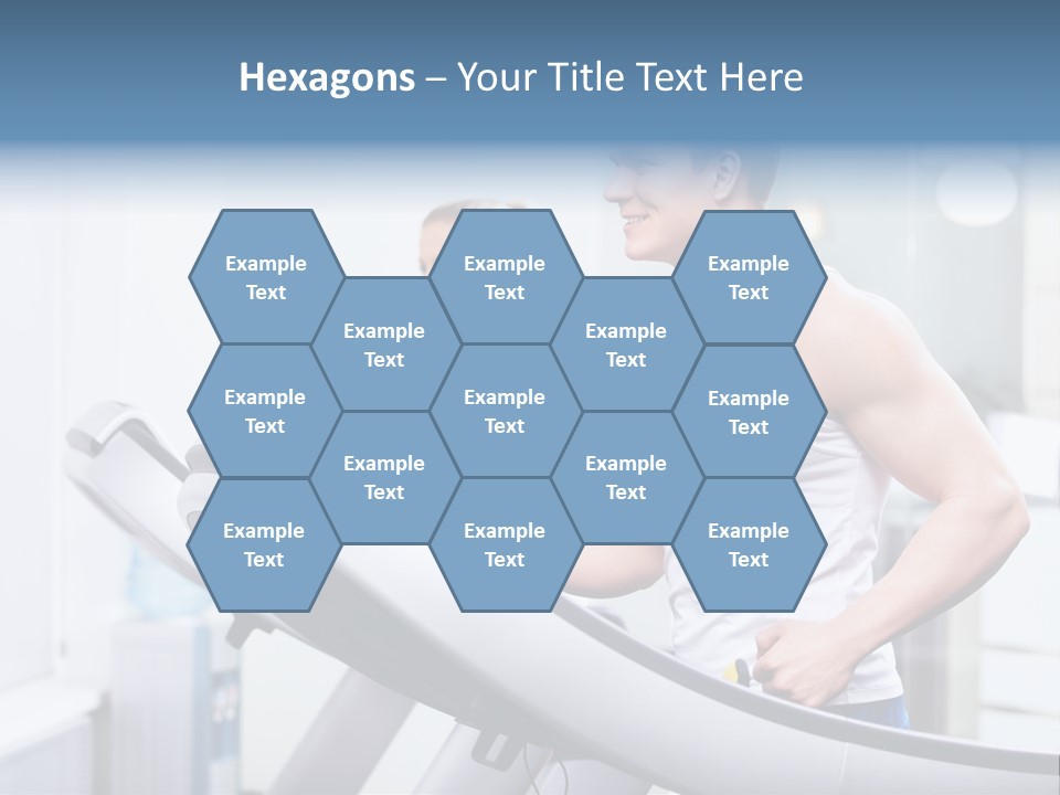 Smiling Male Walking PowerPoint Template