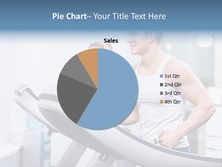 Smiling Male Walking PowerPoint Template