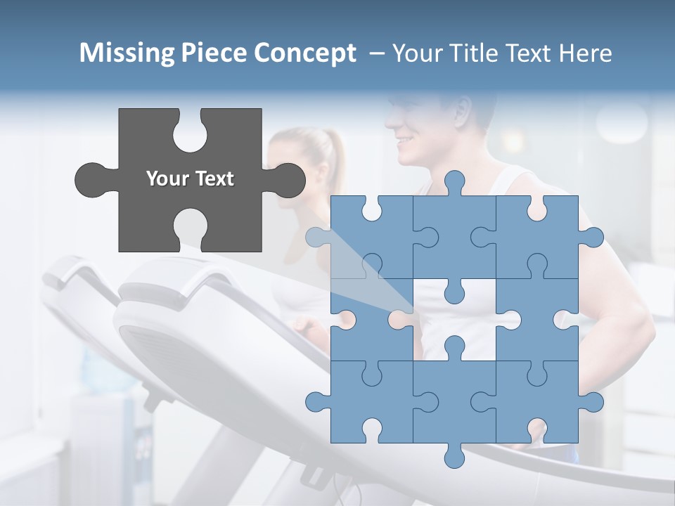 Smiling Male Walking PowerPoint Template