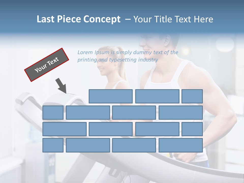 Smiling Male Walking PowerPoint Template