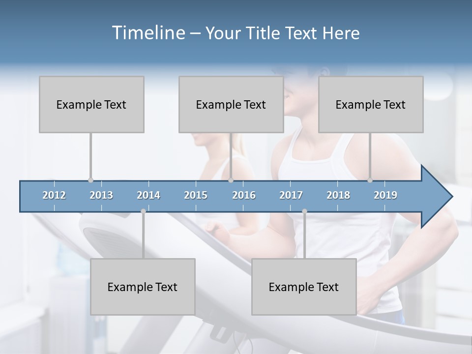 Smiling Male Walking PowerPoint Template