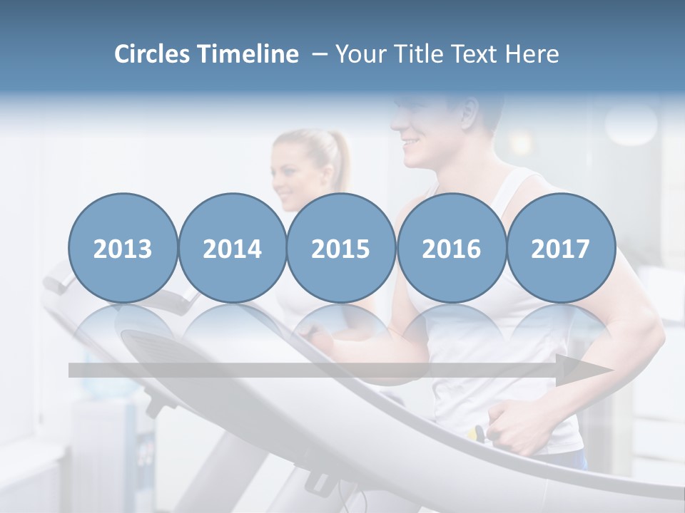 Smiling Male Walking PowerPoint Template