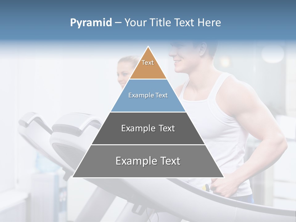 Smiling Male Walking PowerPoint Template