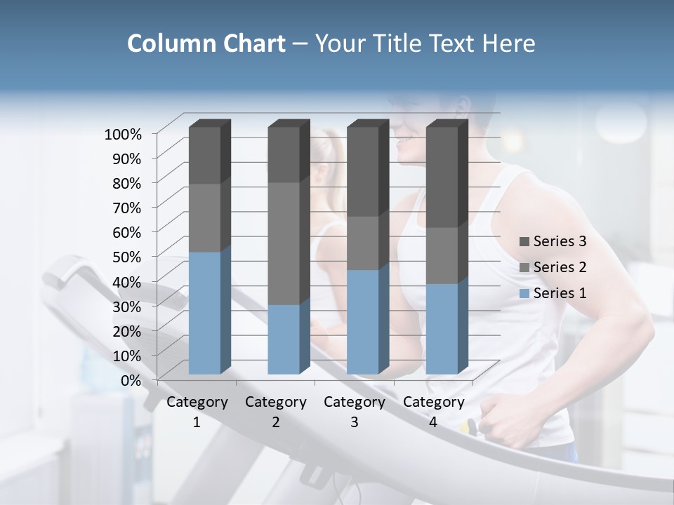 Smiling Male Walking PowerPoint Template