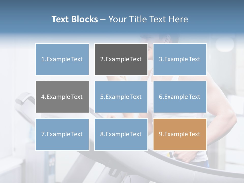 Smiling Male Walking PowerPoint Template