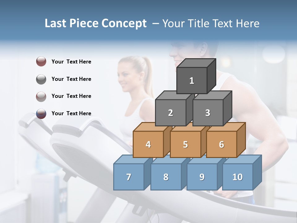 Smiling Male Walking PowerPoint Template