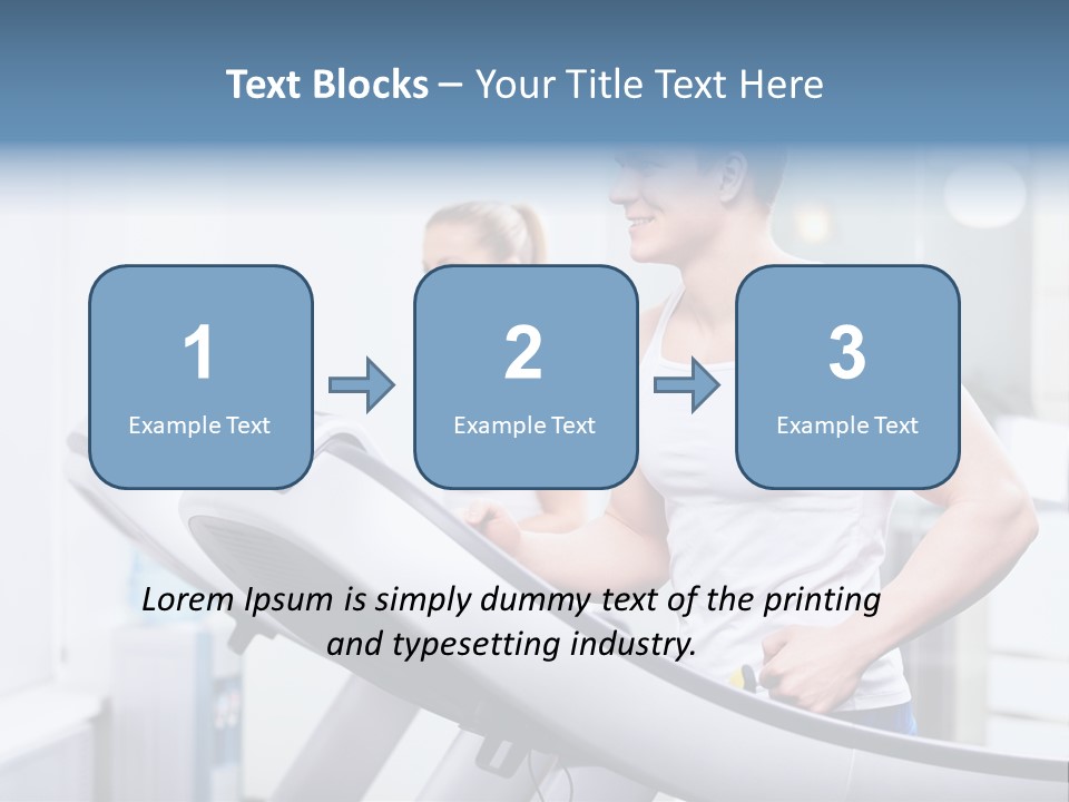 Smiling Male Walking PowerPoint Template