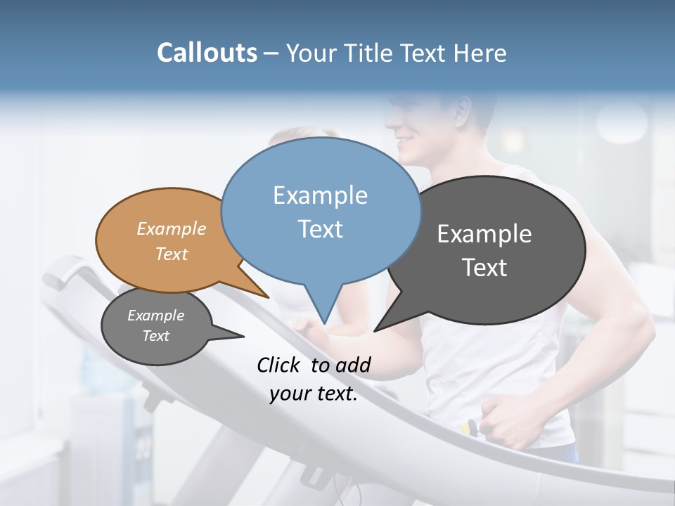 Smiling Male Walking PowerPoint Template