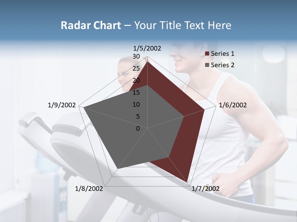 Smiling Male Walking PowerPoint Template