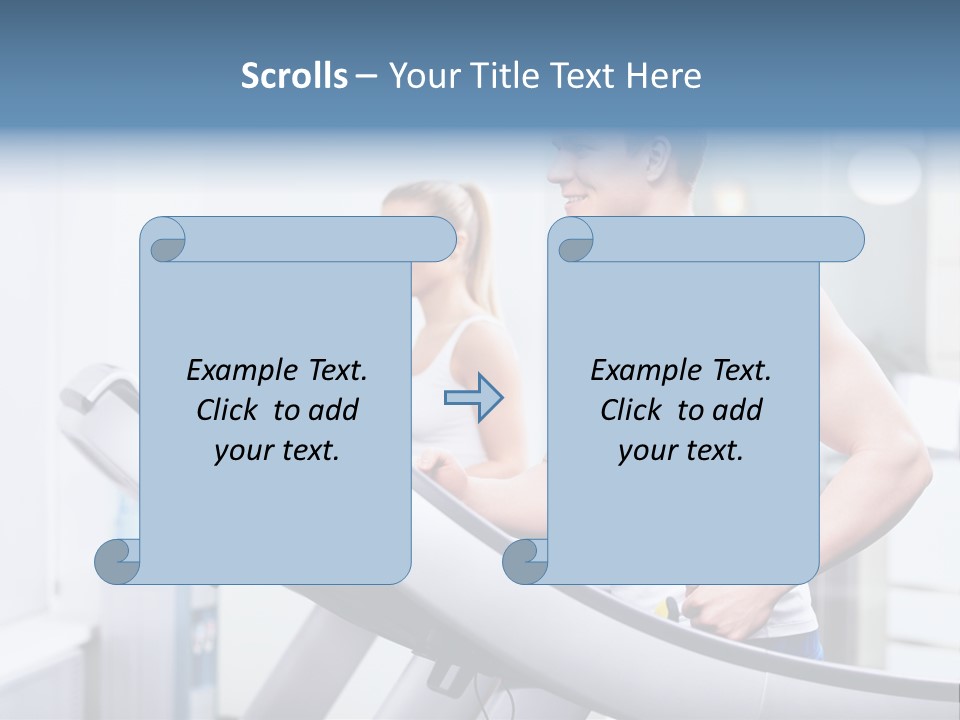 Smiling Male Walking PowerPoint Template