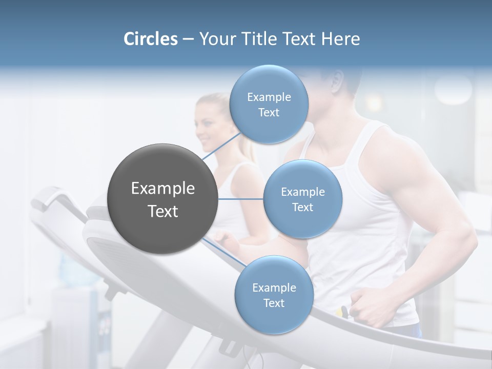 Smiling Male Walking PowerPoint Template