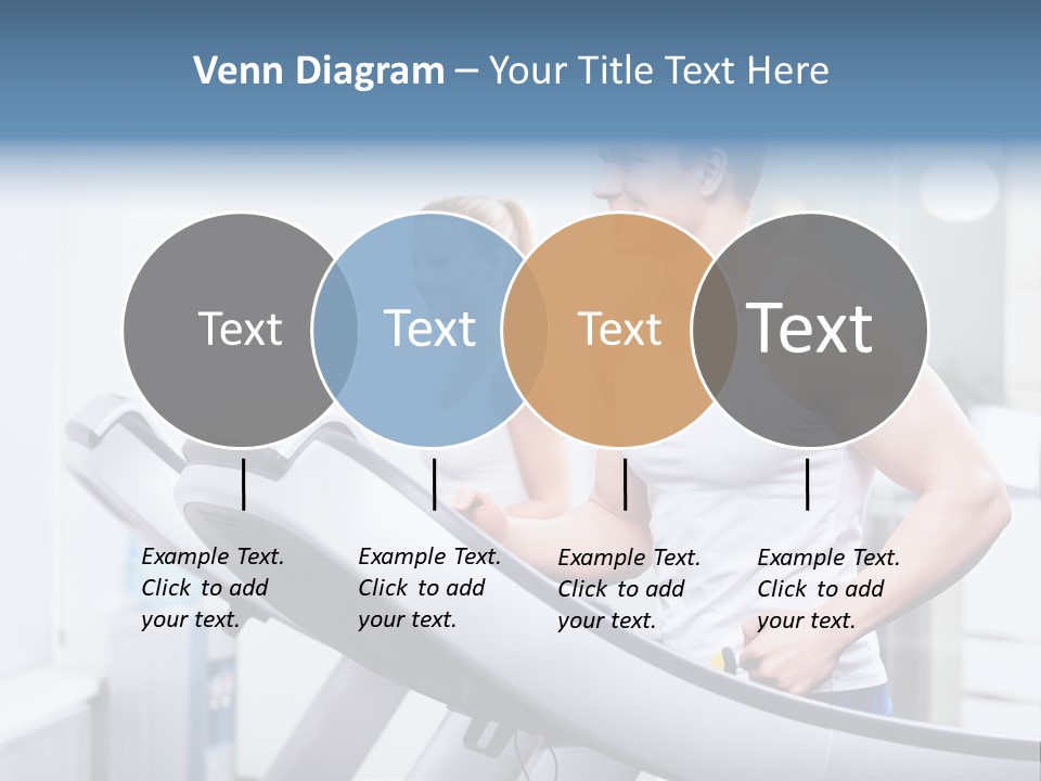 Smiling Male Walking PowerPoint Template