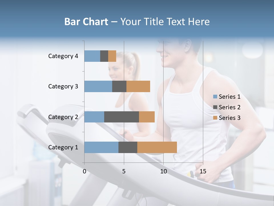 Smiling Male Walking PowerPoint Template
