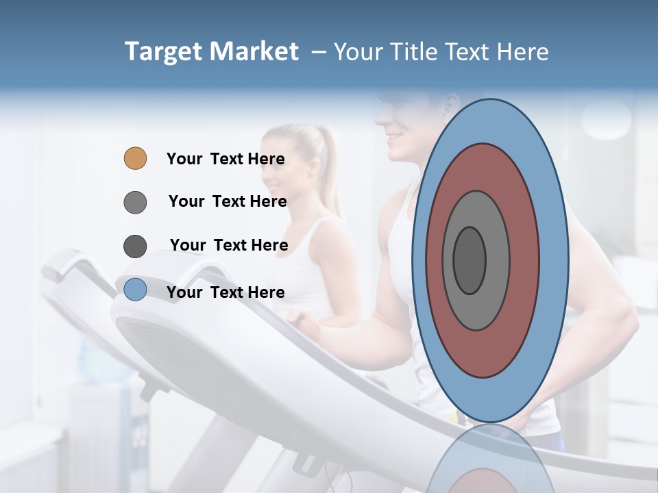 Smiling Male Walking PowerPoint Template