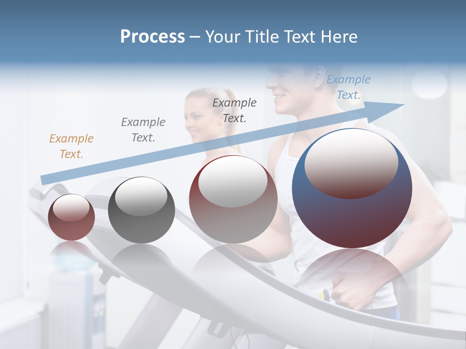 Smiling Male Walking PowerPoint Template