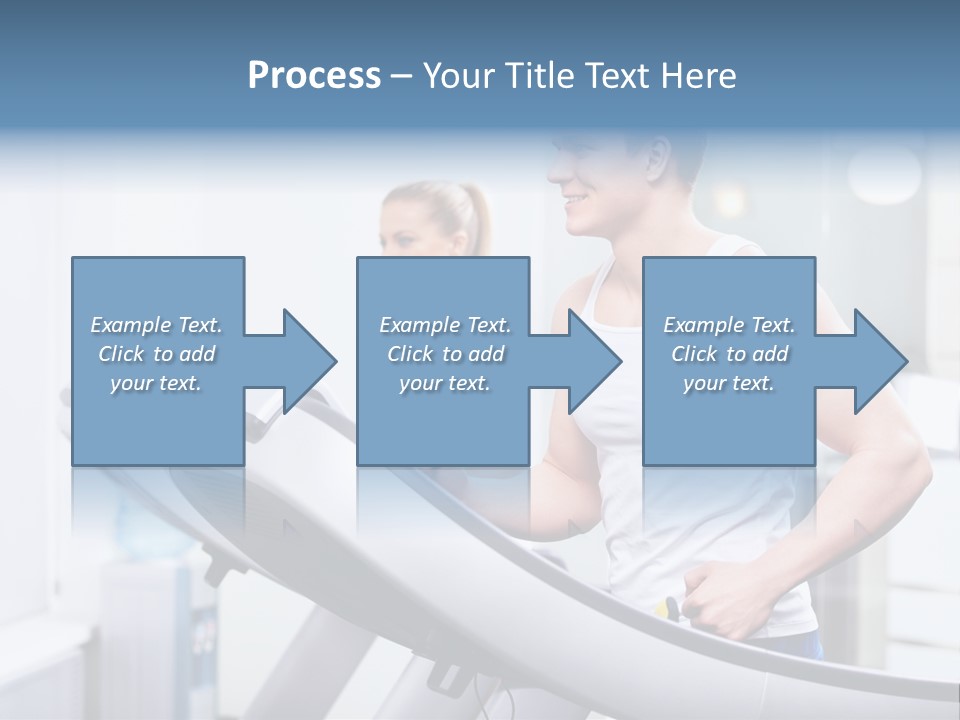 Smiling Male Walking PowerPoint Template